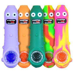 4.5 Silicone Hand Pipe Famous Characters Glass On sale