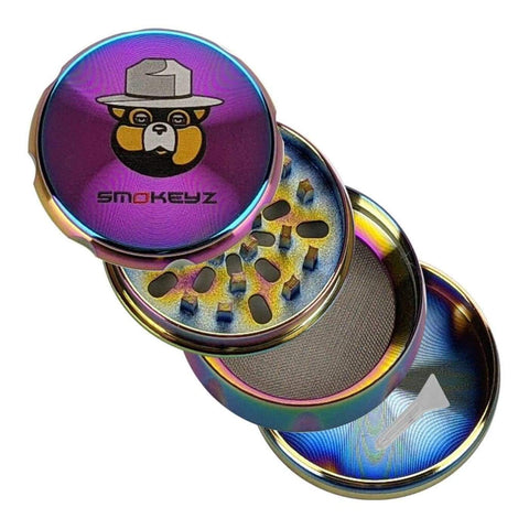 4-part Anodized Titanium Grinder On sale