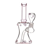 Clear Bell bottom Beaded Mini Bong On sale