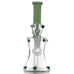 Clear Bell bottom Beaded Mini Bong On sale