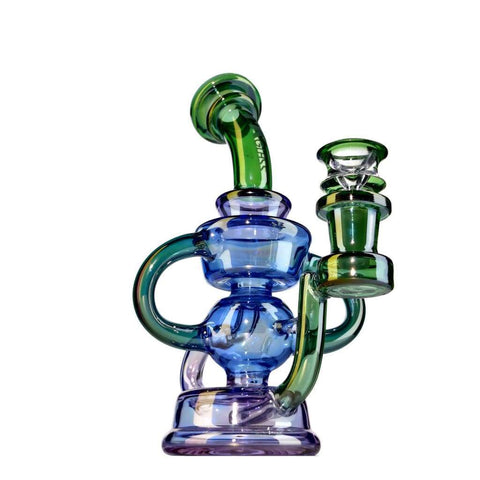 Electroplated Blue-green Recycler Rig 7 On sale