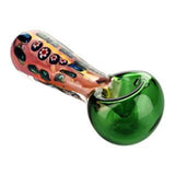 Hand Pipe Fumed with Flower Design On sale