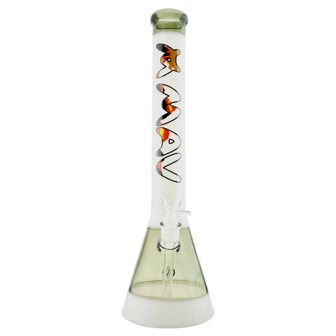 Mav Glass 18 Beaker - Transparent Black Volcano On sale