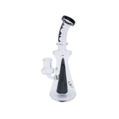 Mav Glass Bent Neck Long Pyramid Rig - Black On sale