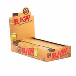 Box of RAW Classic 1¼ Rolling Papers, ideal for use with a glass hand pipe