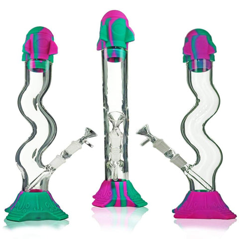 S-shape Silicone Rocket Bong On sale