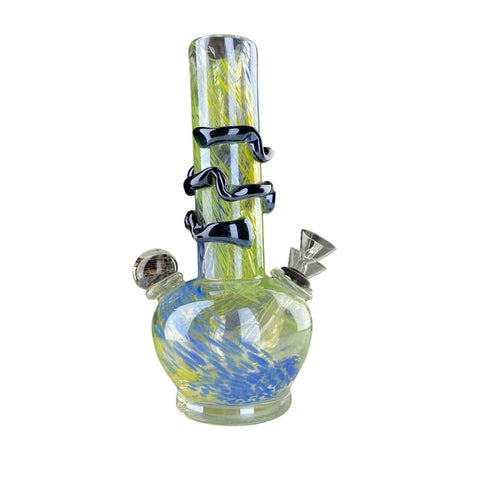Tri-color Soft Glass Bong On sale