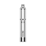 Sleek Silver Yocan Evolve Plus Wax Pen With Dual Quartz Wax Atomizer And Cylindrical Design