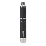 Black Yocan Evolve Plus Wax Pen With Dual Quartz Wax Atomizer And Silver Accents