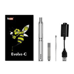 Yocan Evolve c Vape Pen Starter Kit With Cartoon Bee Logo, Accessories, And Packaging