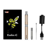 Yocan Evolve c Vape Pen Starter Kit With Cartoon Bee Logo, Accessories, And Packaging